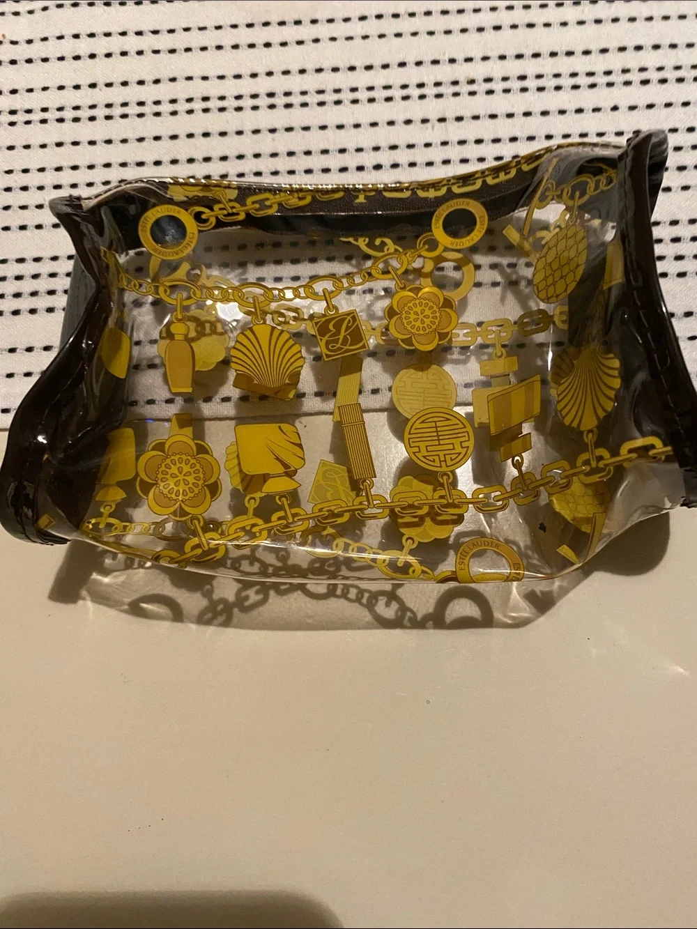 New Y2K Vintage Estee Lauder Charm Bracelet Design Cosmetic Pouch - Set of Three